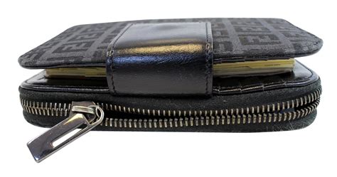 authentic fendi wallets|Fendi zipper wallet.